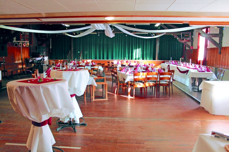 Saal und Räumlichkeiten bei Achim und Elke